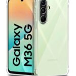 Clear Back Cover Case for Samsung Galaxy M36 5G | Samsung Galaxy F36 5G Shockproof Soft TPU Case | Cushioned Edges for Ultimate Protection Back Cover Case - Transparent