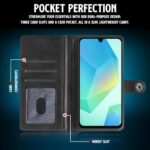 Shock Proof Flip Cover Back Case for Samsung Galaxy A16 5G | Magnetic Wallet Leather Case with Stand - Image 7