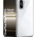 Transparent Back Cover Case for 1+ OnePlus Nord CE 5 5G | Raised Bumps for Full Device & Camera Protection Shockproof TPU Silicone Back Case Mobile Cover Transparent