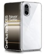Transparent Back Cover Case for 1+ OnePlus Nord CE 5 5G | Raised Bumps for Full Device & Camera Protection Shockproof TPU Silicone Back Case Mobile Cover Transparent