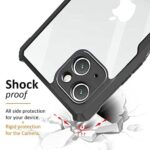 Shock Proof Clear Back Cover Case Mobile Cover Compatible with Apple iPhone 13 | iPhone 14 (Hard | Hybrid PC + TPU | Full Armour Device & Camera Protection | Black) - Image 7