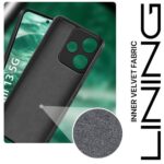 kelpuj Back Cover for Mi Redmi 13 5G | Poco M6 Plus 5G | Ultra Slim Soft Rubberised Case | Inner Velvet Fabric Lining | Matte Silicone Flexible Mobile Case | Camera Protection - Black - Image 5
