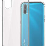 Realme C3 Shockproof Back Cover Case | Flexible Protective Cushioned Edges Crystal Clear TPU Bumper Corners Back Case Cover for Realme C3 Transparent