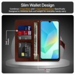 Shock Proof Flip Cover Back Case for Samsung Galaxy A16 5G | Magnetic Wallet Leather Case with Stand - Image 7