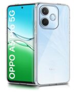 kelpuj Transparent Back Cover Case for Oppo A5 Pro 5G | Raised Bumps for Full Device & Camera Protection Shockproof TPU Silicone Back Case Mobile Cover Transparent