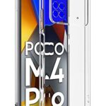Crystal Clear Back Cover Designed for Xiaomi Mi Poco M4 Pro 4G Flexible Crystal Clear TPU Ultra Protective Cushioned Edges Mobile Case Cover Transparent