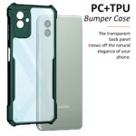 TPU+PC Shock Proof Clear Protective Back Case for Samsung Galaxy M13 5G Airedge Technology | 360 Degree Camera Protection | Transparent Hybrid Back Case Mobile Cover Green - Image 7