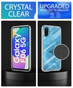 Transparent Back Cover Case for Samsung Galaxy M06 5G | Galaxy F06 5G | Raised Bumps for Full Device & Camera Protection Shockproof TPU Silicone Back Case Mobile Cover Transparent - Image 5