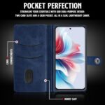Shock Proof Flip Cover Back Case for Oppo F25 Pro 5G | Magnetic Wallet Leather Case with Stand - Image 7