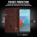 Shock Proof Flip Cover Back Case for Xiaomi Mi Redmi Note 13 Pro 5G | Magnetic Wallet Leather Case with Stand - Image 7