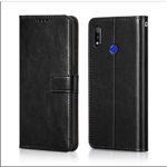 Shock Proof Flip Cover Back Case for Realme 3 Pro | Magnetic Wallet Leather Case with Stand