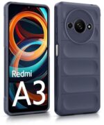 Ultimate Silicon Back Cover Case for Mi Redmi A3 | Redmi A3X | Poco C61 | Military Grade Drop Protection Shockproof Bumper | Anti-Slip | Scratch Proof Micro-Fibre Cloth Inside (Deep Blue) - Image 5