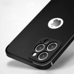 Soft Silicone Cover Compatible with iPhone 13 Pro Max | All Sides Protection 360 Degree with Anti-Dust Plug | Shockproof Slim Back Cover Case for Apple iPhone 13 Pro Max - Pitch Black - Image 2