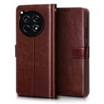 Shock Proof Flip Cover Back Case for 1+ Oneplus 12R 5G | Magnetic Wallet Leather Case with Stand - Image 5