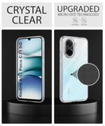 Transparent Back Cover Case for Redmi A5 | Poco C71 | Raised Bumps for Full Device & Camera Protection Shockproof TPU Silicone Back Case Mobile Cover Transparent - Image 5