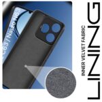 Back Cover for Realme Narzo N63 | Realme C63 4G | Ultra Slim Soft Rubberised Case | Inner Velvet Fabric Lining | Matte Silicone Flexible Mobile Case | Camera Protection - Black - Image 3