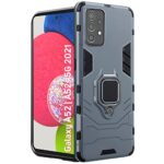 Tough Armor Bumper Back Case Cover | Ring Holder & Kickstand in-Built | Excellent 360 Degree Protection (Blue)