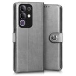 Shock Proof Flip Cover Back Case for Vivo T4X 5G | Magnetic Wallet Leather Case with Stand - Image 3
