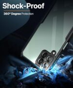 Shock Proof Crystal Clear Back Case Mobile Cover for Samsung Galaxy M53 5G | Camera Protection | Hybrid PC + TPU | Protective Design | Earthy Black - Image 5