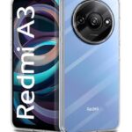 Crystal Clear Transparent Back Case Cover for Mi Redmi A3 | Redmi A3X | Poco C61 | Full Device & Camera Protection Shockproof TPU | Flexible Silicone Back Cover Case Transparent