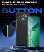 kelpuj Slim Frameless Back Cover for Realme Narzo 70 | Narzo 70 Pro | Realme 12 Plus | P1 5G | Ultra Thin Lightweight Design & Camera Protection | Soft Matte Silicone Flexible Mobile Case (Black) - Image 7