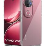 kelpuj Transparent Back Cover for iQOO Z10R 5G | Vivo V50 5G | V50e 5G | V50 Elite Edition | Raised Bumps for Full Device & Camera Protection Shockproof TPU Silicone Mobile Case Transparent