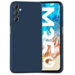 Back Case Cover for Samsung Galaxy M35 5G | Camera Bump Protection & Inner Velvet Fabric Lining | Ultra Slim Matte Soft Rubberised Case Cover (Blue)