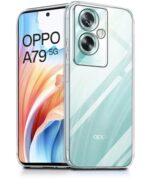 Crystal Clear Transparent Back Case Cover for Oppo A79 5G | Full Device & Camera Protection Shockproof TPU | Flexible Silicone Back Cover Case Transparent