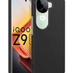 Slim Frameless Back Cover for iQOO Z9s 5G | Vivo V40e 5G | Ultra Thin Lightweight Design & Camera Protection | Soft Matte Silicone Flexible Mobile Case (Black)