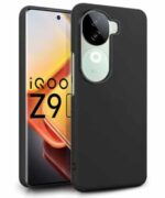 Slim Frameless Back Cover for iQOO Z9s 5G | Vivo V40e 5G | Ultra Thin Lightweight Design & Camera Protection | Soft Matte Silicone Flexible Mobile Case (Black)