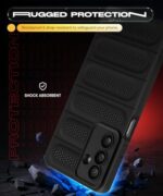 Ultimate Silicone Back Cover Case for Samsung Galaxy M16 5G | Galaxy F16 5G | Heat Dissipation Thin Soft TPU | 360? Camera Protection | Breathable Cooling Holes ? Pitch Black - Image 7