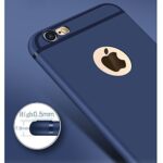 kelpuj Wow Imagine(TM Soft Silicone All Sides Protection 360 Degree with Anti Dust Plugs Shockproof Slim Back Case Cover for Apple iPhone 6 / iPhone 6s (4.7 inch Screen) - Navy Blue - Image 4