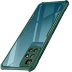 Shock Proof Clear Back Case Mobile Cover for Xiaomi Mi Redmi 10 Prime (Hard | Hybrid PC + TPU | Full Armour Device & Camera Protection | Camo Green)