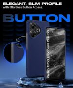 Slim Frameless Back Cover for Mi Redmi 13 5G | Poco M6 Plus 5G | Ultra Thin Lightweight Design & Camera Protection | Soft Matte Silicone Flexible Mobile Case (Blue) - Image 7