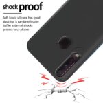 Ultra Slim Matte Shockproof Soft Silicone Back Case Cover for Vivo Y12 | Y15 | Y17- Pitch Black - Image 7