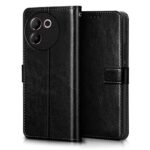 Shock Proof Flip Cover Back Case for Vivo V30E 5G | Magnetic Wallet Leather Case with Stand - Image 5