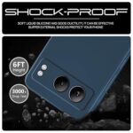 kelpuj Back Cover for 1+ OnePlus Nord 4 5G | Ultra Slim Soft Rubberised Case | Inner Velvet Fabric Lining | Matte Silicone Flexible Mobile Case | Camera Protection - Blue - Image 7