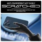 Back Cover for Realme Narzo N63 | Realme C63 4G | Ultra Slim Soft Rubberised Case | Inner Velvet Fabric Lining | Matte Silicone Flexible Mobile Case | Camera Protection - Blue - Image 5