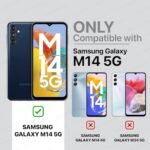 Shock Proof Flip Cover Back Case for Samsung Galaxy M14 5G | Magnetic Wallet Leather Case with Stand - Image 3