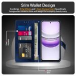 Shock Proof Flip Cover Back Case for Realme 14X 5G | Magnetic Wallet Leather Case with Stand - Image 7
