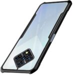 Shock Proof Clear Protective Back Case for Infinix Zero 8 | Zero 8i - AirEDGE Technology | 360 Degree Camera Protection | Transparent Hybrid Back Case Mobile Cover - Black