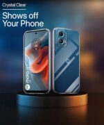 kelpuj Crystal Clear Transparent Back Case Cover for Motorola Moto G34 5G | Moto G45 5G | Full Device & Camera Protection Shockproof TPU Silicone Back Cover Case Transparent - Image 7