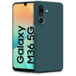 Back Cover for Samsung Galaxy M36 5G | Samsung Galaxy F36 5G | Ultra Slim Soft Rubberised Case (Green)