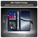 Shock Proof Flip Cover Back Case for Poco F7 5G | Magnetic Wallet Leather Case with Stand - Image 5