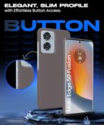 Slim Frameless Back Cover for Motorola Moto Edge 50 Fusion 5G | Moto Edge G96 Fusion 5G Ultra Thin Lightweight Design & Camera Protection | Soft Matte Silicone Flexible Mobile Case Grey - Image 7