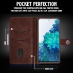 Shock Proof Flip Cover Back Case for Samsung Galaxy S20 Fe 5G | Magnetic Wallet Leather Case with Stand - Image 7