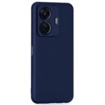 Back Cover for iQOO Z6 Pro | Vivo T1 Pro 5G | Ultra Slim Soft Rubberised Case | Inner Velvet Fabric Lining | Matte Silicone Flexible Mobile Case | Camera Protection - Blue - Image 3