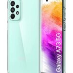 Crystal Clear Transparent Back Case Cover for Samsung Galaxy A73 5G | Full Device & Camera Protection Shockproof TPU | Flexible Silicone Back Cover Case Transparent