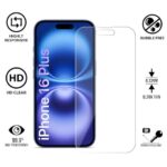 Unbreakable Nano Film Glass Screen Protector for iPhone 16 Plus [ Flexible Like a Screen Guard, Harder Than a Tempered Glass ]  Pack of 2 Clear - Image 4