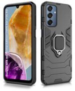 Shock Proof Back Case Mobile Cover for Samsung Galaxy M15 5G Prime Edition | M15 5G | F15 5G | Back Cover Case (Tough Armor | Hybrid PC + TPU | Ring Holder & in-Built Kickstand | Black) - Image 5